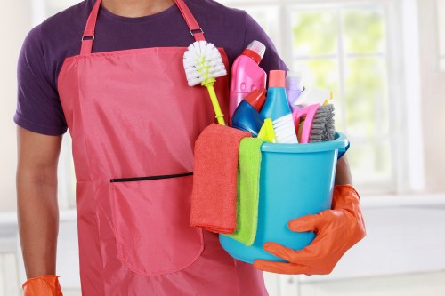 Bathroom cleaning as part of move out cleaning