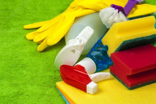 Different rug materials prepared for careful cleaning
